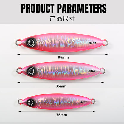 JIGGING PRO Metal Jig 40g 60g 80g  Slow Fall Fishing Lure