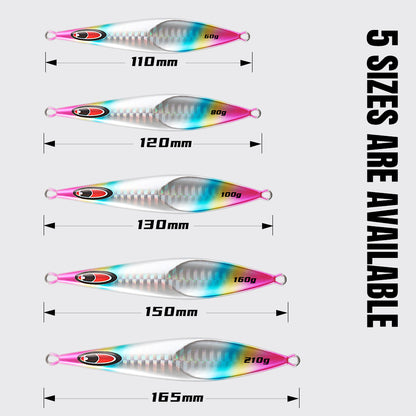 JIGGING PRO Rector Slow Jigging Metal Jig | UV Glow, 60–210g