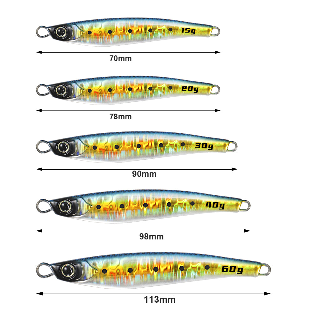 JIGGING PRO Shore Metal Jig  15g 20g 30g 40g 60g Jugulo Jig  Saltwater Fishing Tackle