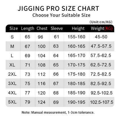 Jigging Pro Men's Long Sleeve Fishing Shirt, UPF 50+ UV Sun Protection Performance Jersey, Quick Dry Breathable Camo Fishing Apparel