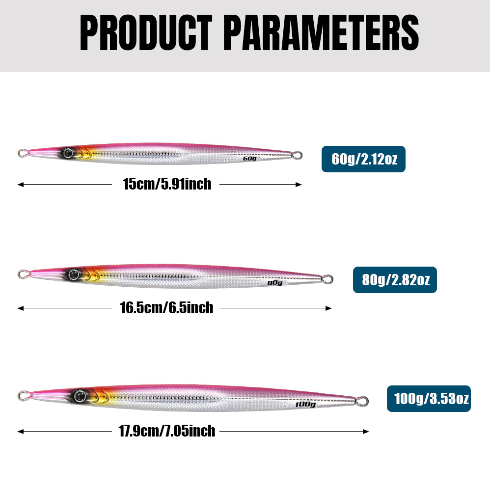 JIGGING PRO 60g 80g 100g Idoshi Jig Speed Jigging Lure Shore Casting Fishing Lure