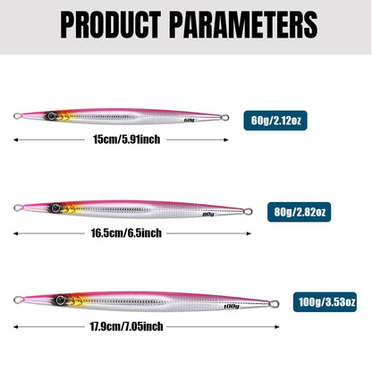 JIGGING PRO 60g 80g 100g Idoshi Jig Speed Jigging Lure Shore Casting Fishing Lure