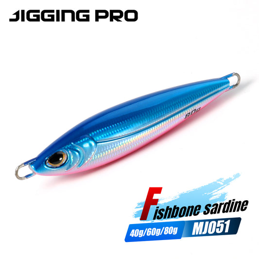 JIGGING PRO BONY Long Casting Metal Jigs Shore Jigging Lure 18g 28g 40g 60g 80g