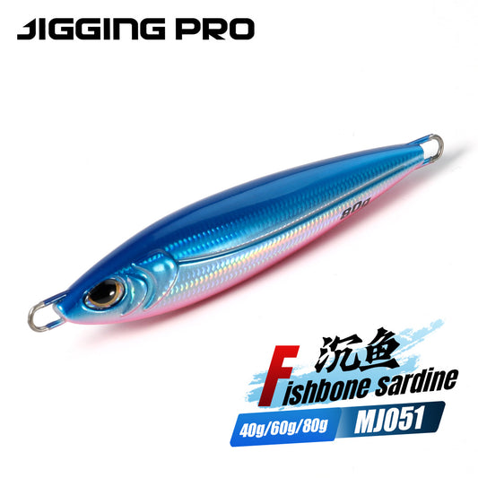 JIGGING PRO BONY Long Casting Metal Jigs Shore Jigging Lure 18g 28g 40g 60g 80g