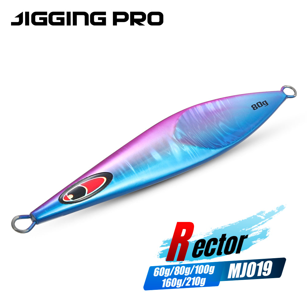 JIGGING PRO Rector Slow Jig Saltwater Metal Jigs 60g 80g 100g 160g 210g  Deep Sea Fishing Tackle