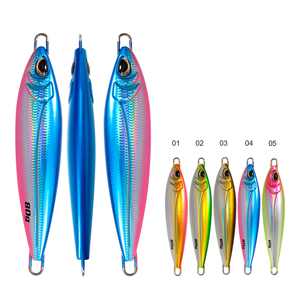 JIGGING PRO BONY Long Casting Metal Jigs Shore Jigging Lure 18g 28g 40g 60g 80g