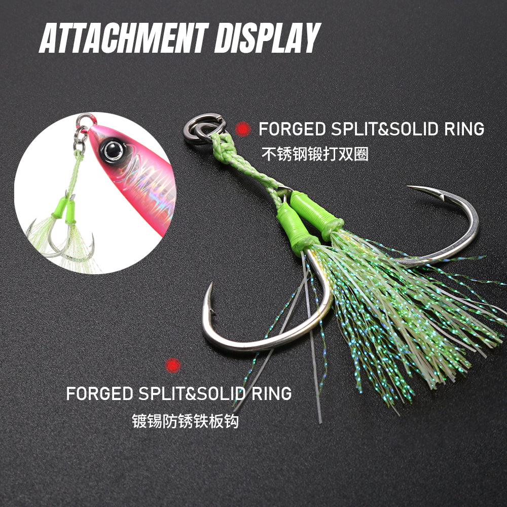 JIGGING PRO Metal Jig 40g 60g 80g  Slow Fall Fishing Lure