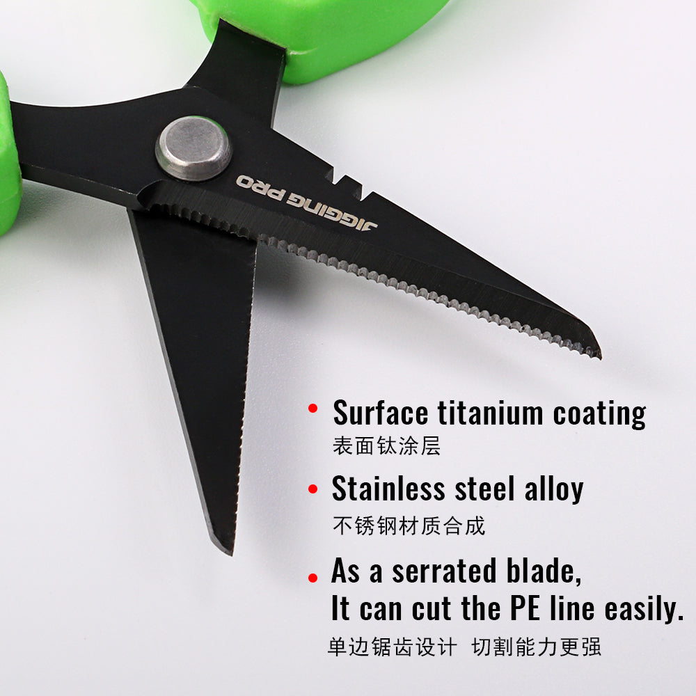 JIGGING PRO 4.7“ Premium Fishing Braid Scissors Anti-Rust Fishing Line Cutter