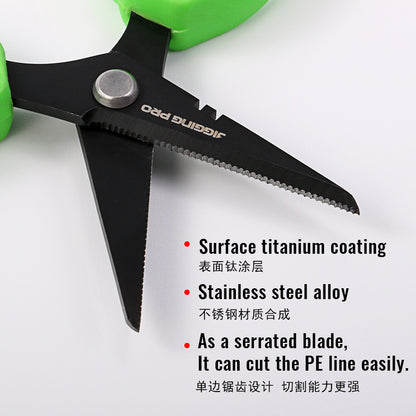 JIGGING PRO 4.7“ Premium Fishing Braid Scissors Anti-Rust Fishing Line Cutter