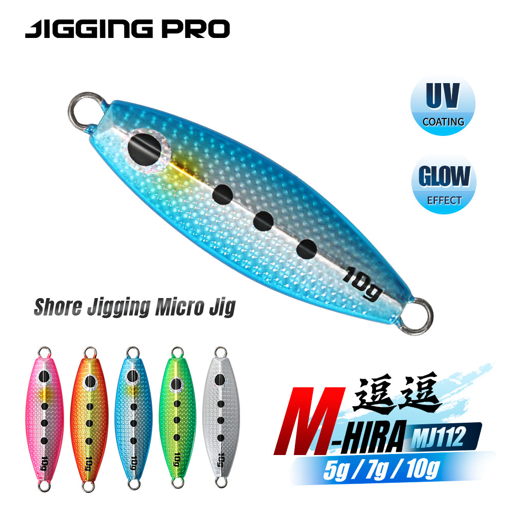 JIGGING PRO 5g 7g 10g Micro Jig Light Zinc Slow Falling Fishing Lure