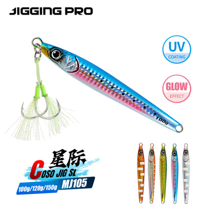 JIGGING PRO Metal Jig Saltwater Fishing Lure 100g 120g 150g Coso Jig SL