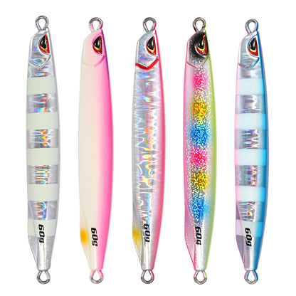 JIGGING PRO Metal Jig Shore Jigging Lure Drag Metal Cast 40g 60g 80g