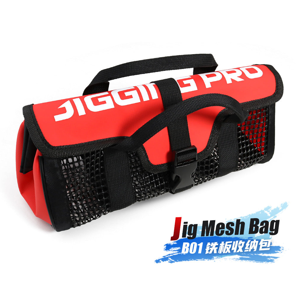 JIGGINGPRO Metal Jig Bag Saltwater Fishing Tackle Fishing Lure Bag Bait Storage