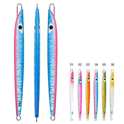 JIGGING PRO Vertical Jigging Lure Saltwater Metal Jig 75g 95g 115g D3 Semilong