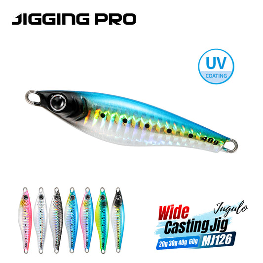 JIGGING PRO 20g 30g 40g 60g JUGULO Wide Casting Jig