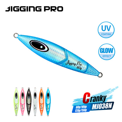 JIGGING PRO 80g 100g 120g 150g Cranky Slow Jigging Lure Saltwater Fishing Slow Jigs Sea Fishing Lures