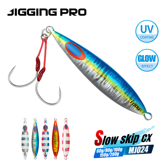 JIGGING PRO 60g 80g 100g 150g 200g Slow Jigs Sea Fishing Lure