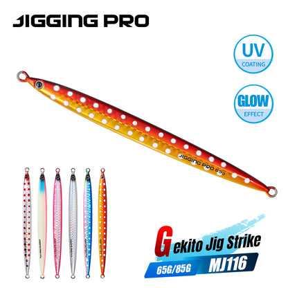 JIGGING PRO Long Casting Jigs Metal Jig Fishing Lure 45g 65g 85g Gekito Jig Strike