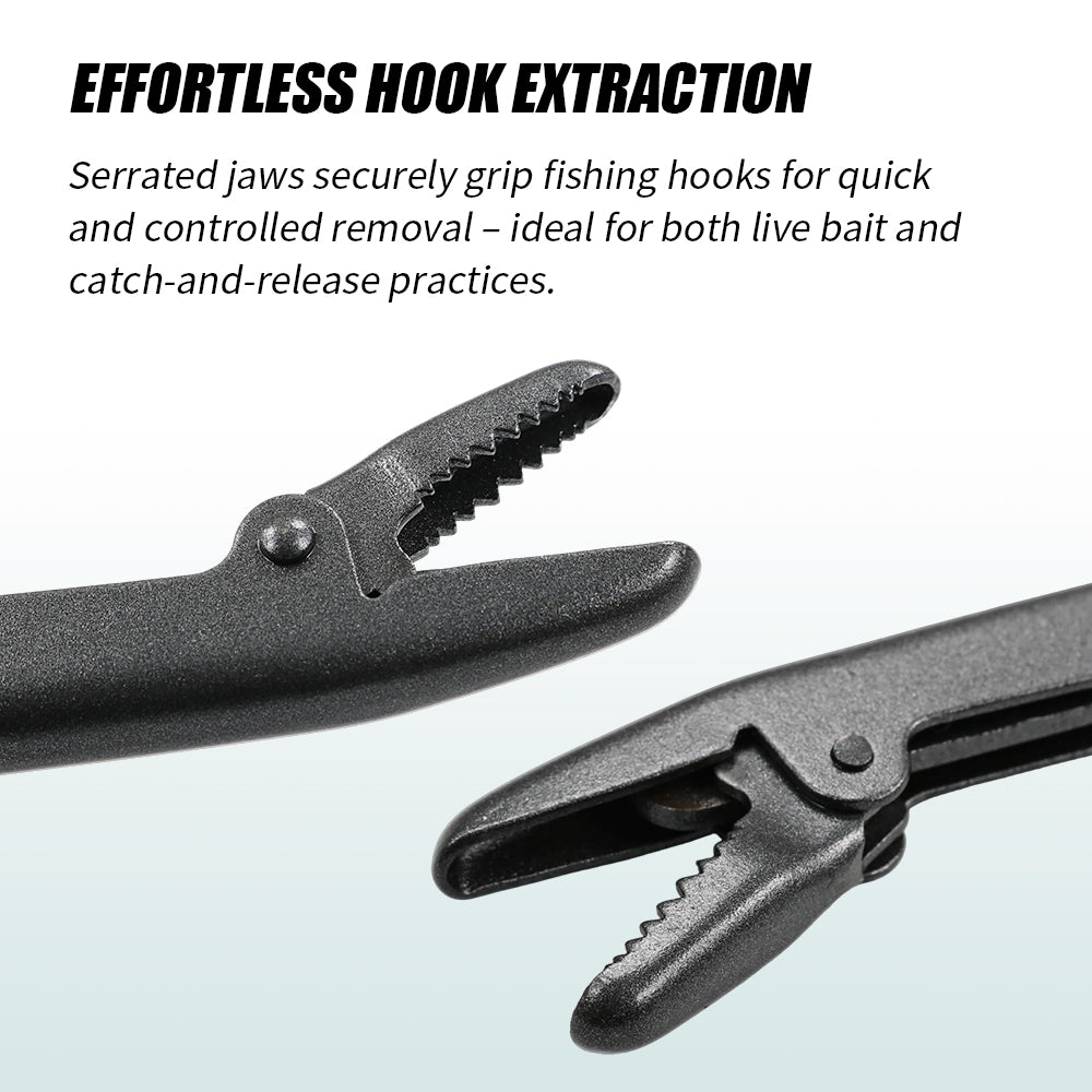 Jigging Pro HOOKUP-X24 9.5" Pistol Grip Fishing Hook Remover, Teflon Coated Carbon Steel Fish Hook Extractor Tool for Saltwater & Freshwater