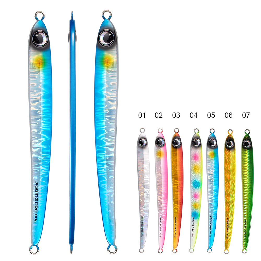 JIGGING PRO  Metal Jigs Fishing Lure  45g 60g 80g Blade Jig