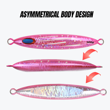 JIGGINGPRO Slow Jig Deep Sea Fishing Lure Metal Jig 300g 400g Slow Skip FB