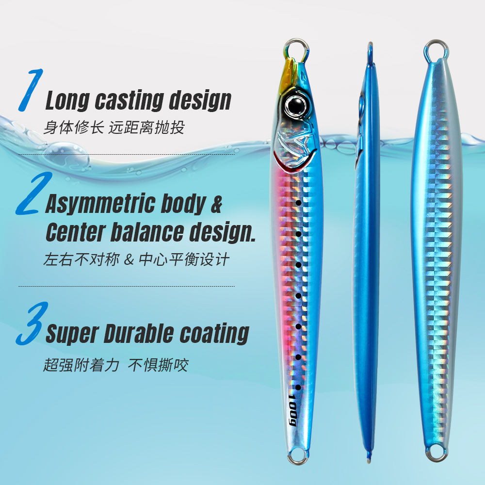 JIGGING PRO Metal Jig Saltwater Fishing Lure 100g 120g 150g Coso Jig SL