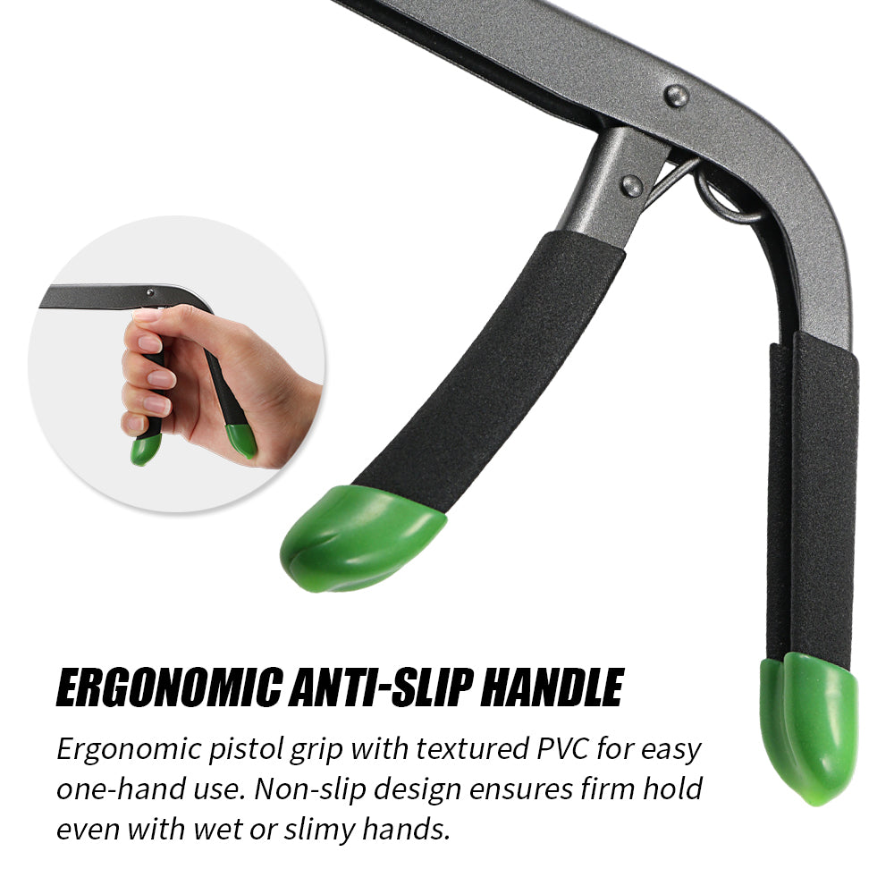 Jigging Pro HOOKUP-X24 9.5" Pistol Grip Fishing Hook Remover, Teflon Coated Carbon Steel Fish Hook Extractor Tool for Saltwater & Freshwater