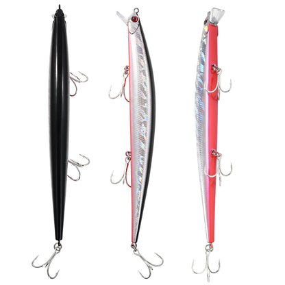 JIGGING PRO 175mm 29g Tide Minnow Slim M175S Flyer Long Casting Fishing Lure Sinking Minnow Bait