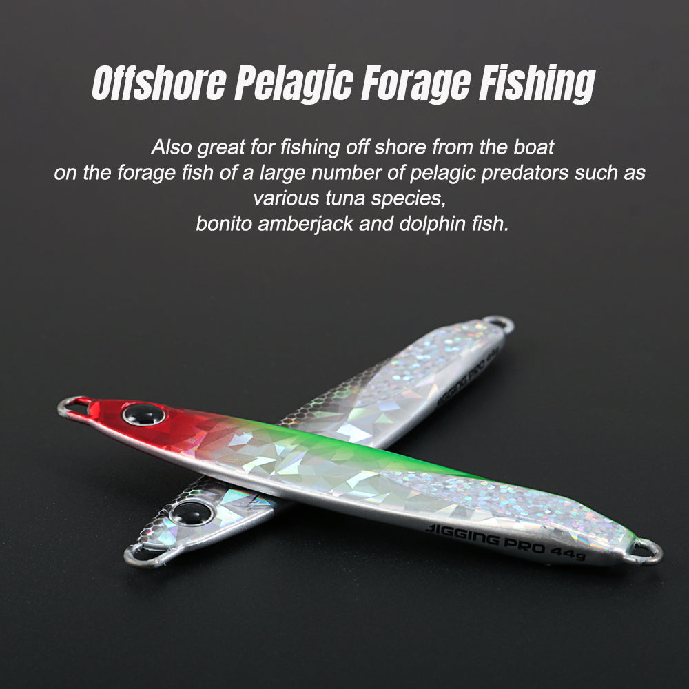 JIGGING PRO Leppa Jig 22g 33g 44g 55g Shore Casting Jig Saltwater Fishing Lure Bonito Amberjack Kingfish Tuna