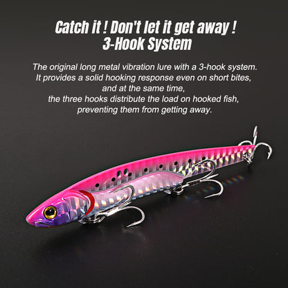 JIGGING PRO 107mm 36g VIB Lure Sea Fishing Hard Baits Vibe Fishing Lures Saltwater Kingfish Amberjack Tuna