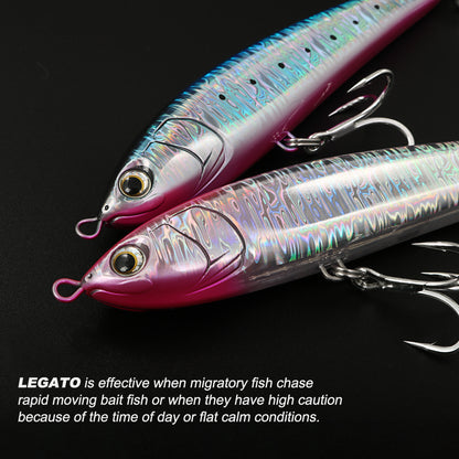 JIGGINGPRO 190mm 60g Legato Style Floating Stickbait Diving Pencil Saltwater Lure