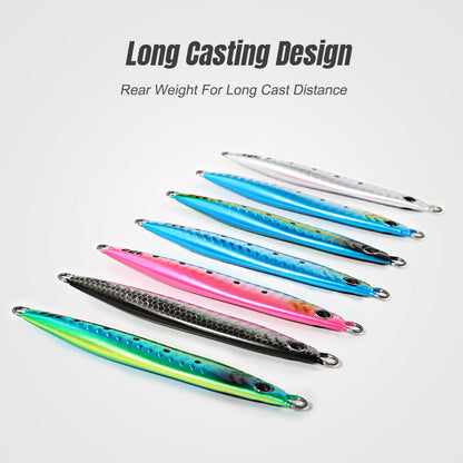 JIGGING PRO 22g 32g 42g 52g JUGULO Fast Sinking Jigs Long Casting Metal Jig