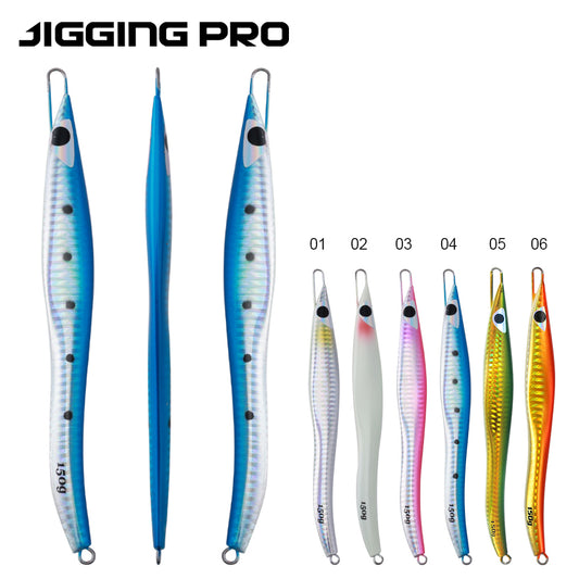 JIGGING PRO G2 Deep Sea Bait Fish Lures Speed Jig Metal Jigs Artificial Baits Jigging Lure 60g 80g 100g 150g Slow Fishing Jigs
