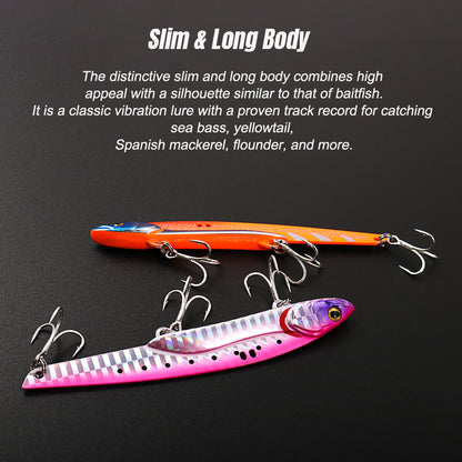 JIGGING PRO 107mm 36g VIB Lure Sea Fishing Hard Baits Vibe Fishing Lures Saltwater Kingfish Amberjack Tuna