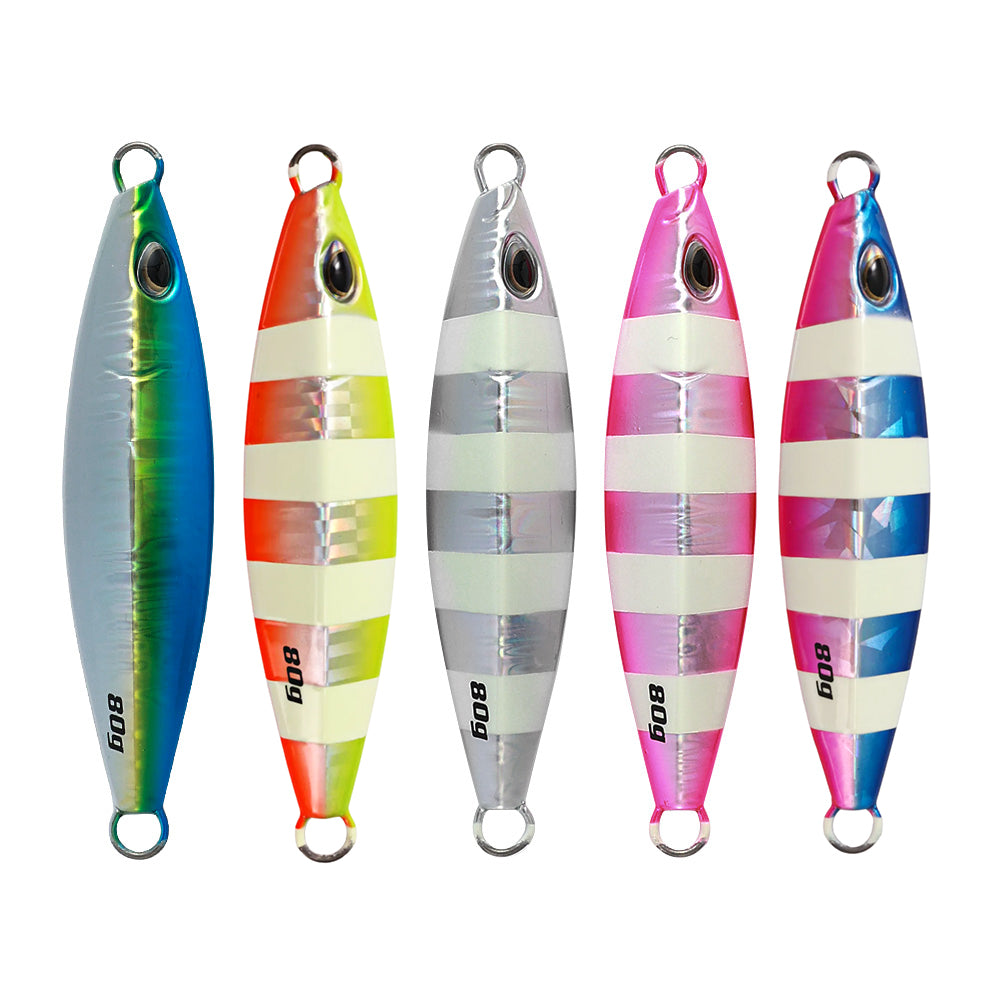 JIGGING PRO 60g 80g 100g KOIKA Jig Slow Jigging Lure Saltwater Metal Jig