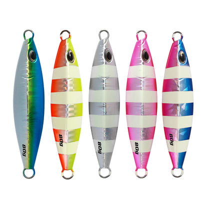 JIGGING PRO 60g 80g 100g KOIKA Jig Slow Jigging Lure Saltwater Metal Jig