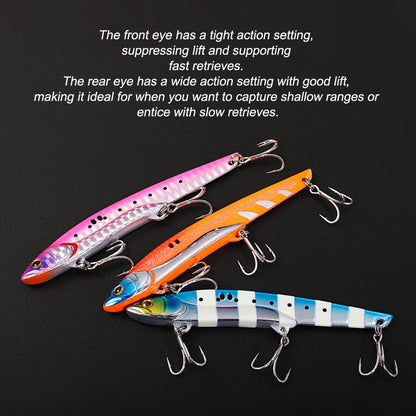 JIGGING PRO 107mm 36g VIB Lure Sea Fishing Hard Baits Vibe Fishing Lures Saltwater Kingfish Amberjack Tuna