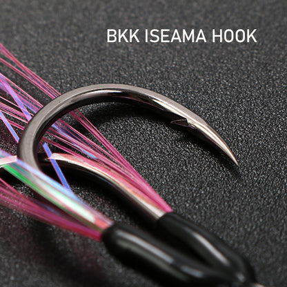 JIGGING PRO 10# 12# 14# 16# Double Assist Hook For Micro Jig Light Jigging BKK Iseama Twin Hooks