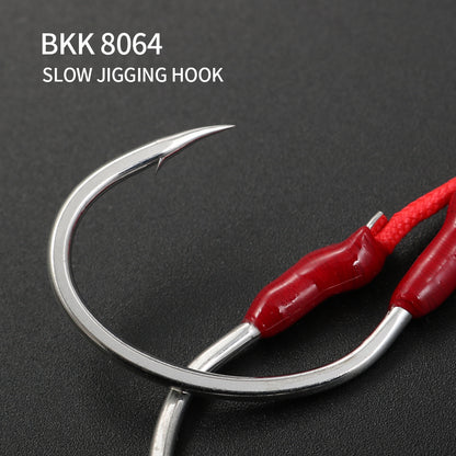 JIGGING PRO 1/0 2/0 3/0 4/0 Slow Jigging Twin Assist Hooks Saltwater Fishing Metal Jig Hook Fishing Accessories