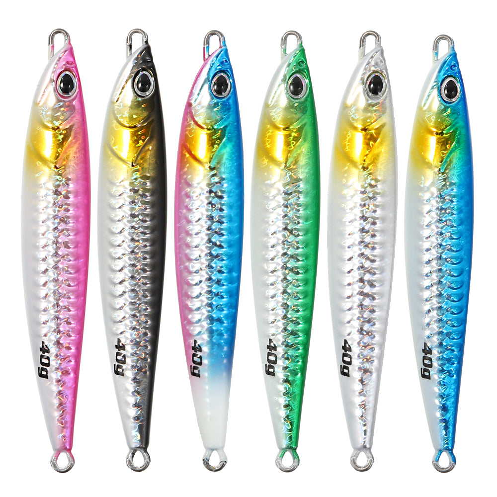 JIGGING PRO S-CAST 40g Long Casting Jig S Shape Shore Jigging Lure Saltwater Metal Jig Mackerel Tuna Seabass