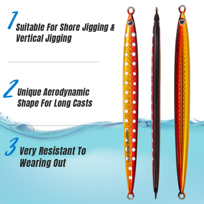 JIGGING PRO Long Casting Jigs Metal Jig Fishing Lure 45g 65g 85g Gekito Jig Strike
