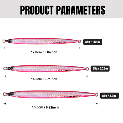 JIGGING PRO Long Casting Jigs Metal Jig Fishing Lure 45g 65g 85g Gekito Jig Strike