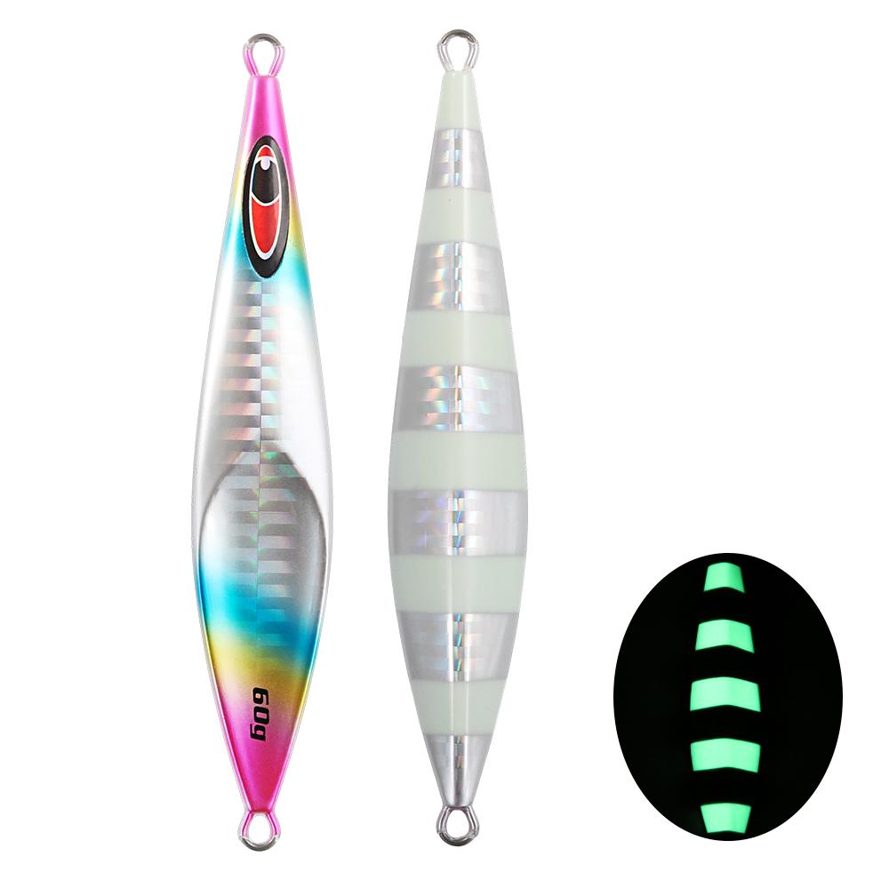JIGGING PRO Rector Slow Jigging Metal Jig | UV Glow, 60–210g