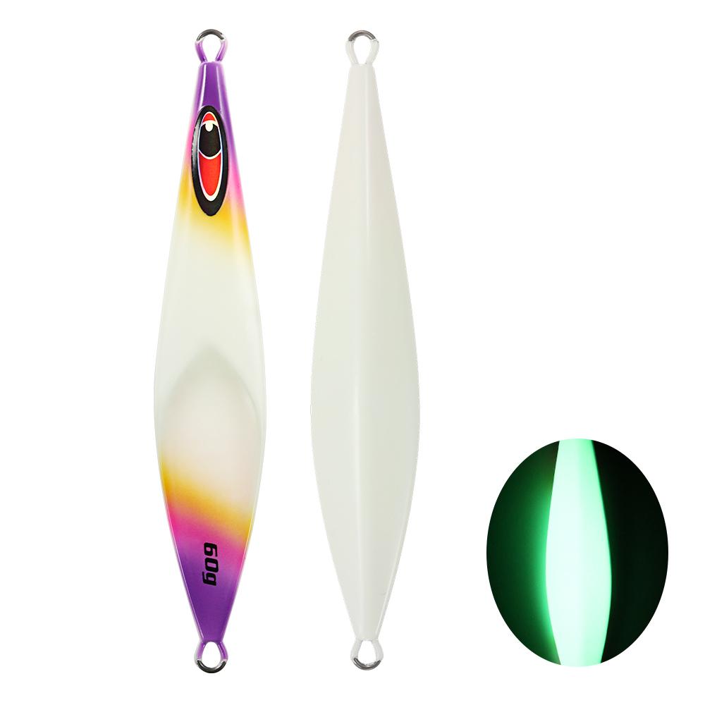 JIGGING PRO Rector Slow Jigging Metal Jig | UV Glow, 60–210g