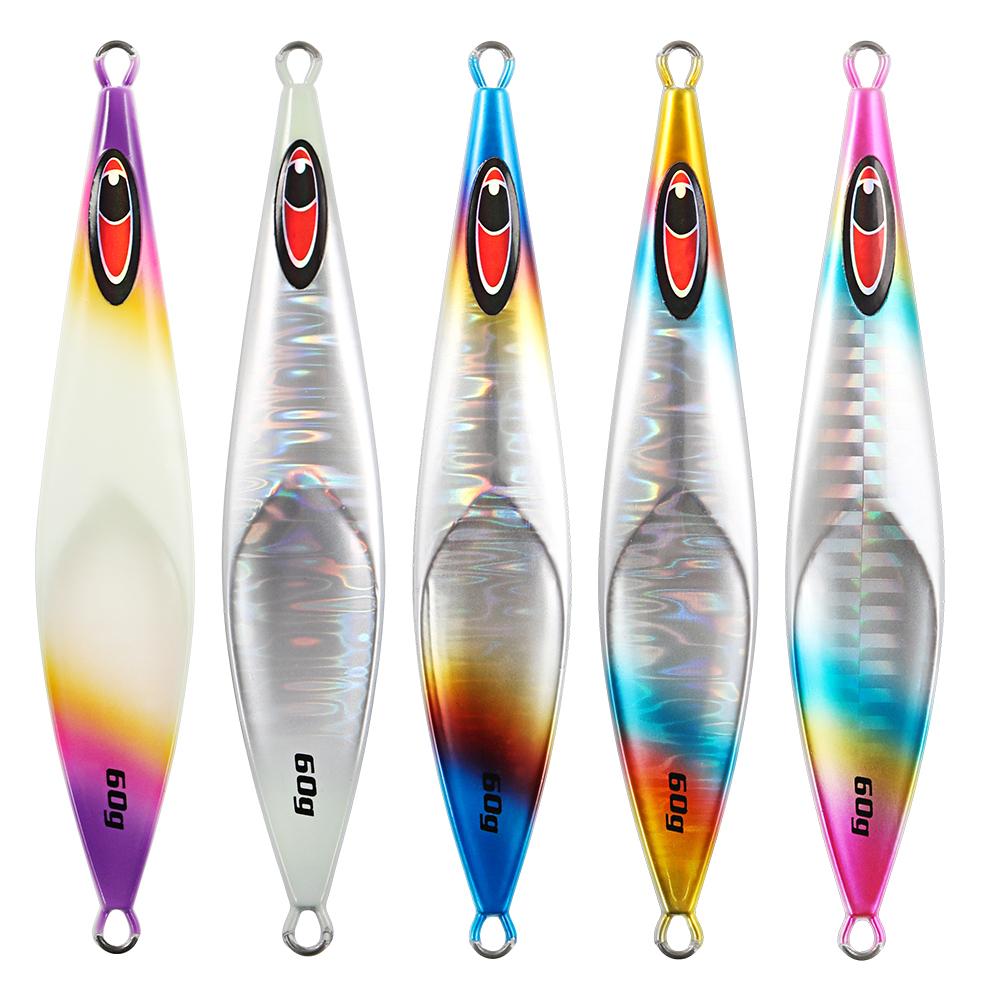 JIGGING PRO Rector Slow Jigging Metal Jig | UV Glow, 60–210g