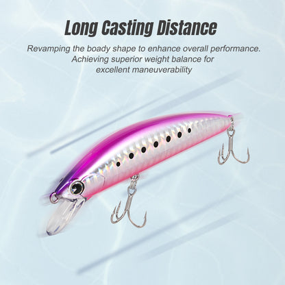 JIGGING PRO Hard Baits 90mm 28g Heavy Surfer Sinking Minnow Lure