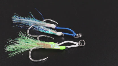 JIGGING PRO Twin Assist Hooks For Jigging Lure Double BKK Hooks 1/0 2/0 3/0 4/0