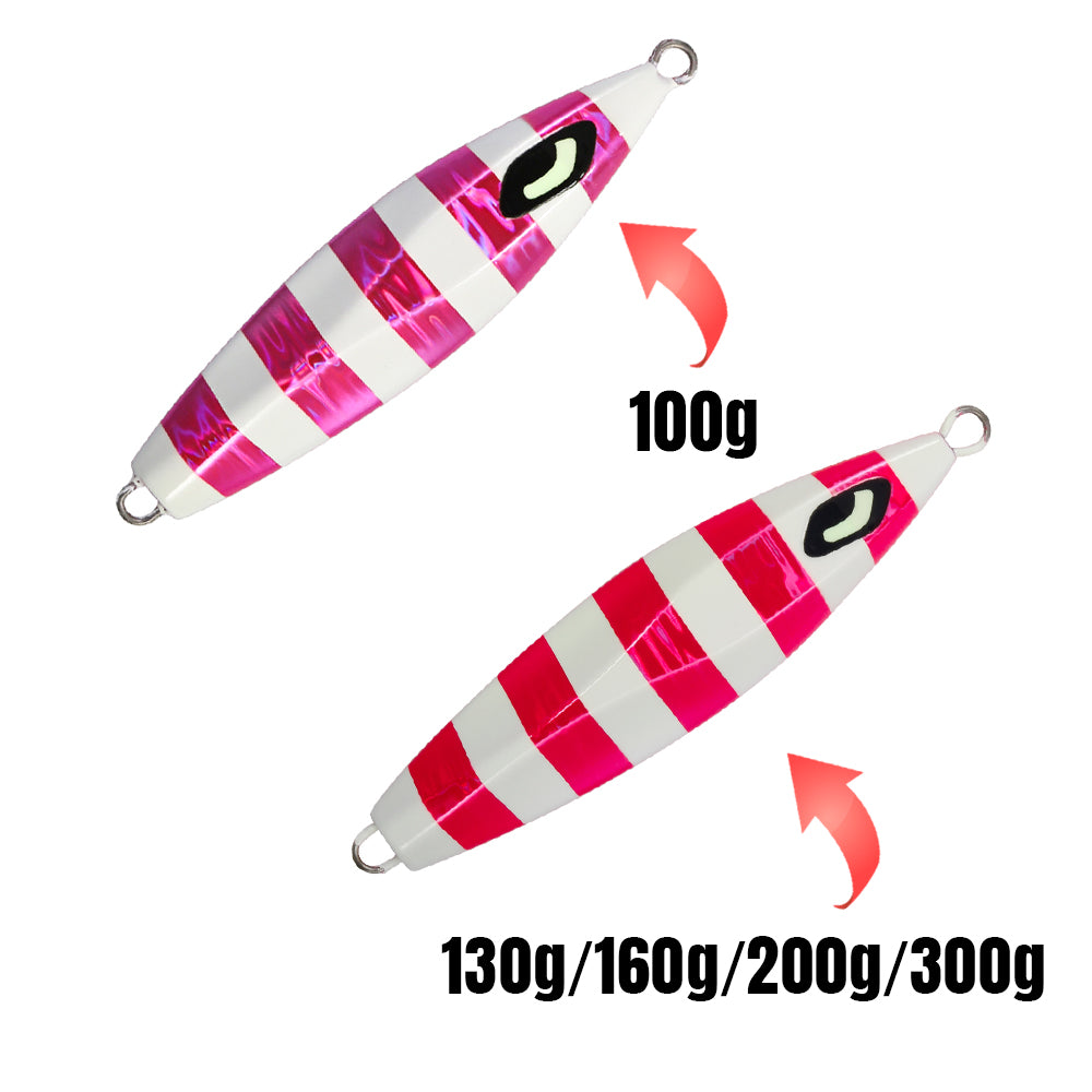 JIGGING PRO Slow Jigging Lure 100g 130g 160g 200g  Japan Design Ocean Stinger Wing Lure Metal Jig