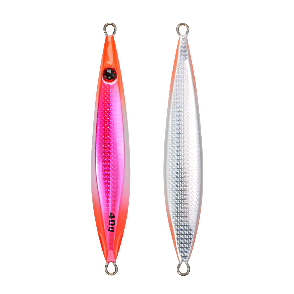 JIGGING PRO 20g 30g 40g 60g Slow Blatt Cast UP Shore Jigging Lures Saltwater Fishing Tackle Metal Jig Bait