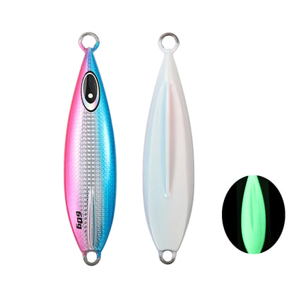 JIGGING PRO 60g 80g 100g 150g 200g Slow Flat Fall Metal Jig Slow Jigging Lure
